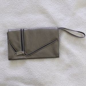 Leather wristlet